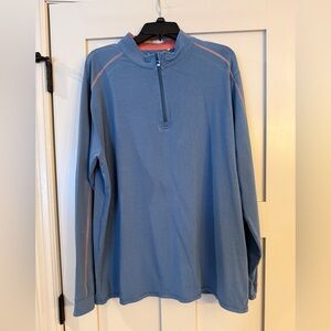 Tasc 1/4 Zip Blue Pullover